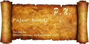 Pajzer Niobé névjegykártya